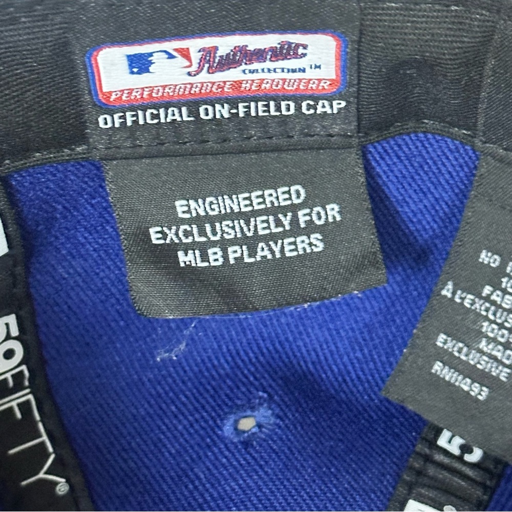 New Era-Texas Rangers Blue Authentic Collection 59FIFTY Fitted Hat - Picture 7 of 8